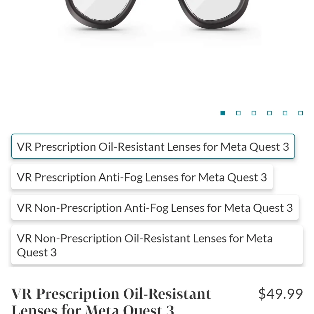 Prescription Meta Quest 3 Lenses